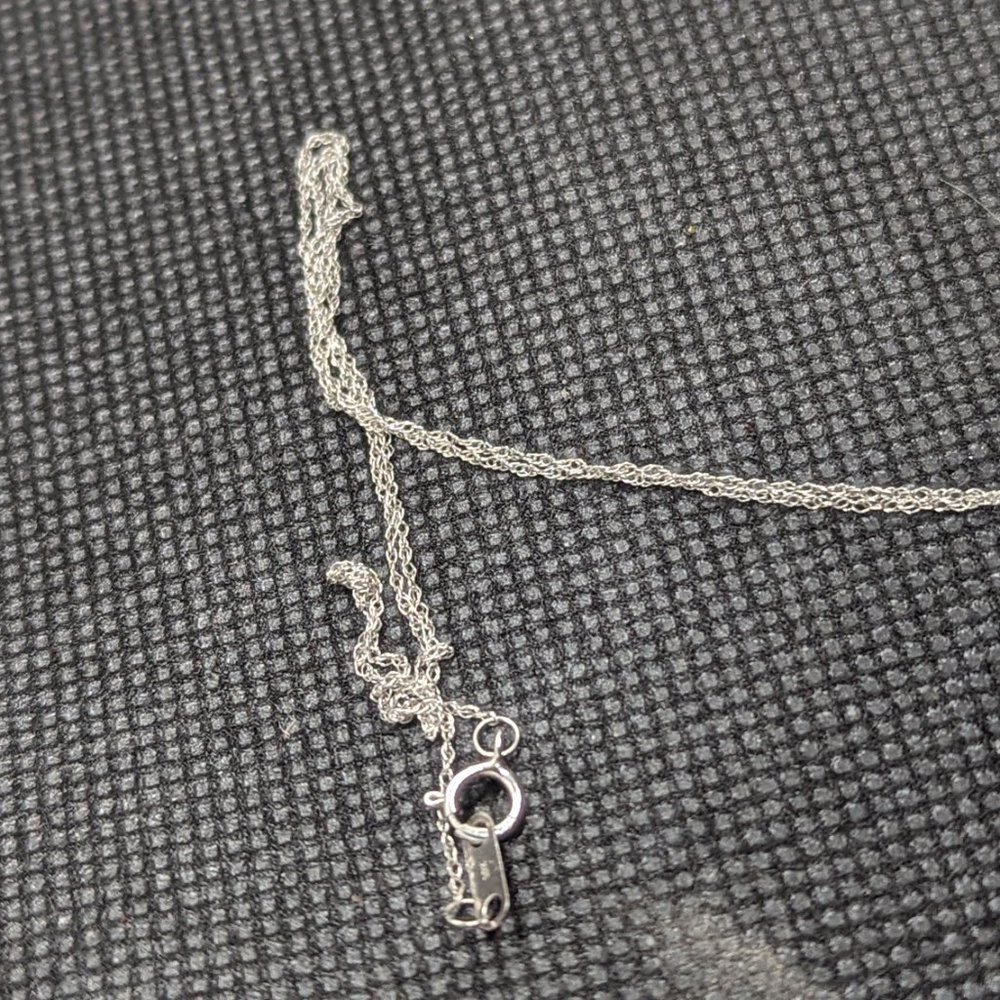 10k Tanzanite Necklace Oval with chain - Picture 3 of 5